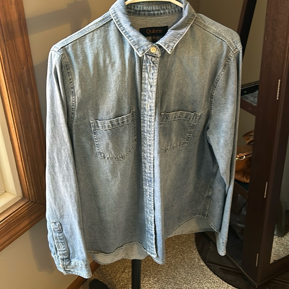 Quince denim shirt